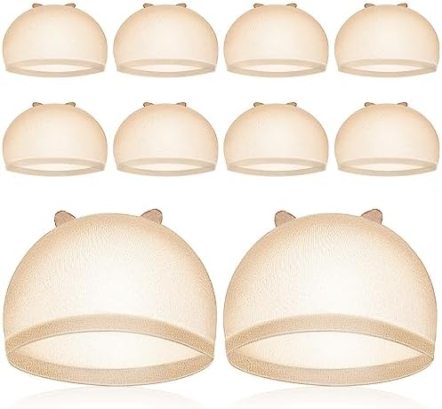 IKOCO HD Wig Cap, 8Pcs Transparent Wig Cap for Women Thin, Light Brown by Shineforyourbeauty