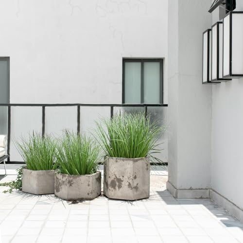 24 Pack Bulk Artificial Plants, Fake Greenery Onion Grass Shrubs Flowers Green Wheat Grass Leaves for Home Office Living Room Indoor Outdoor Gardening Vase Pot Decor - Image 3