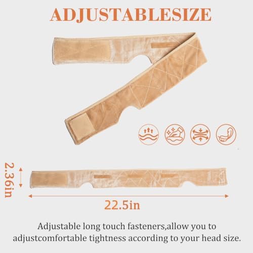 Adjustable Wig Grip Band, Non-Slip Silicone Headband,Beige 2 Pack - Image 4