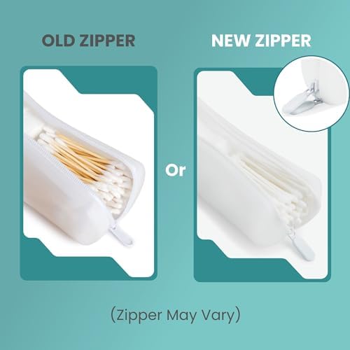 Cotton Round & Swab Travel Case, 2-in-1 QTip Hair Organizer - Image 3