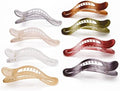Pastel Alligator Hair Sectioning Clips - 8 PCS Monster Clips With Non-Slip Grip for Styling and Duckbill Design by EWSNM