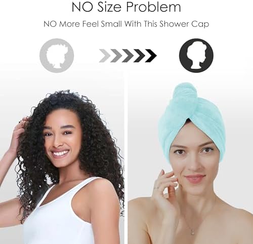 TENSTARS Hair Towel Wrap for All Hair Types, 5 Pack Microfiber Turban - Image 3