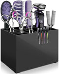 NICEMOVIC Barber Scissors Holder Box, Barber Accessories Barber Supplies, Professional Salon Hairdressing Scissors Rack Holder Storage Organizer for Hairstyling Combs Clips Brushes by NICEMOVIC