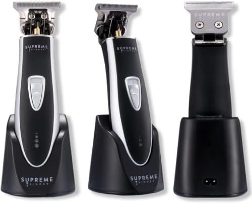 Supreme Trimmer T Shaper | Professional Barber Trimmer Hair Clippers for Men (90 Min Run Time) Cordless Hair Trimmer Zero Gapped Liner Beard Trimmer | ST5210 Silver - Image 5