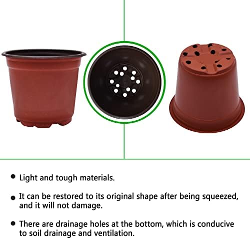 HOSTIC 5.9In Nursery Pot Seedling Pot Plant Container Seed Starting Pots - Image 2