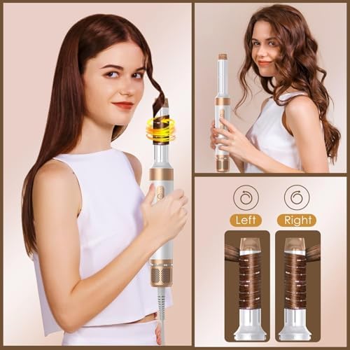 5 in 1 Hair Dryer Brush Set, Negative Ion Blow Dryer Brush Air Styler Curling Wrap Air Curler, Curling Iron Hair Styling Tools As A Gift for Straight/Curl/Drying/Smoothing - Image 2