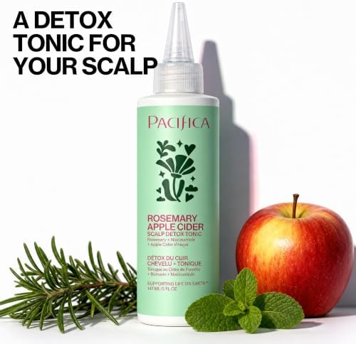 Pacifica Scalp Detox Tonic – Scalp Exfoliator with Glycolic & Salicylic Acid for Clarifying Build Up & Purifying – Infused with Rosemary to Support an Itchy, Dry Head – Vegan & Cruelty-Free – 5 oz - Image 3