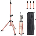 Smilco Mannequin Head Stand,Adjustable Wig Stand Tripod,Heavy Duty Wig Head Stand for Cosmetology Hairdressing Training by Smilco