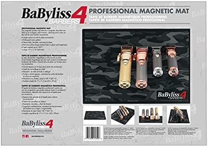 BaBylissPRO Barberology Rubber Mat - BWSM1 Black, 1 Pc Mat - Image 3