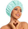 Edoneery Shower Caps for Women Reusable Waterproof, Shower Hair Cap by Edoneery