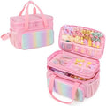Hair Bow Organizer Baby Girls, Double Layer Hair Accessories Storage Bag by GRAOSO