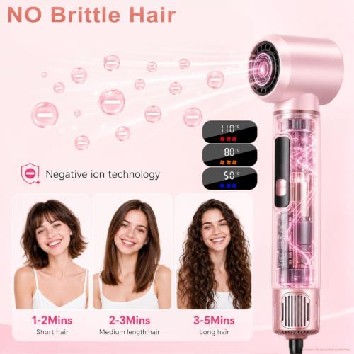 5 in 1 air Styler, Blow Dryer Brush Set with Auto-Wrap Curler - Image 3