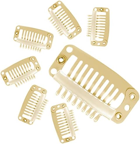 WILLBOND 30 Pcs Wig Clips Hair Extensions, 9-Teeth 32 Mm, Beige - Image 5