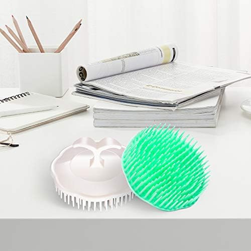 Hair Scalp Brush Dandruff Cleaning Shower Shampoo Scalp Head Massager 4 Pk - Image 4