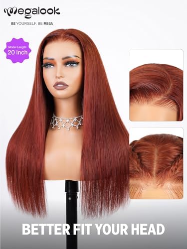 6x5 Reddish Brown Lace Front Wigs Human Hair 20 Inch Straight - Image 6