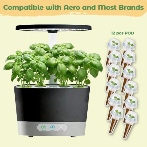 Genoese Basil Seed Pod Kit, 12-Pods Hydroponic Refill Pack, Compatible with AeroGarden and All Indoor Gardens, Includes Grow Sponges, Plant Food, Grow Anything Seed Pod Kit, 12-POD - Image 3