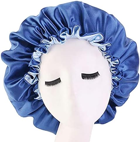 Edoneery Satin Bonnet for Sleeping Women, Double Layer Adjustable Sleep Cap - Image 2