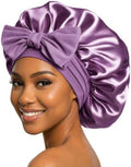 VarCozy Adjustable Double Layer Satin Bonnet for Sleeping to Reduce Frizz by VarCozy
