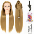 Synthetic Mannequin Head with Stand & Tools (Blonde) by RomanceQueen