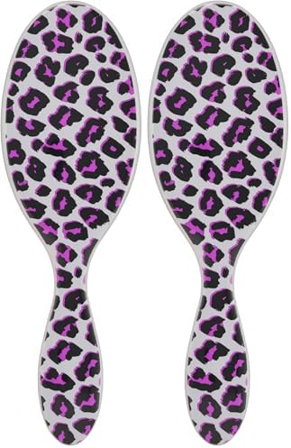 Wet Brush Original Detangler Brush - Pink Leopard, Safari - All Hair Types - Ultra-Soft Bristles Glide Through Tangles with Ease - Pain-Free Comb for Men, Women, Boys & Girls (Pack of 2) by WetBrush