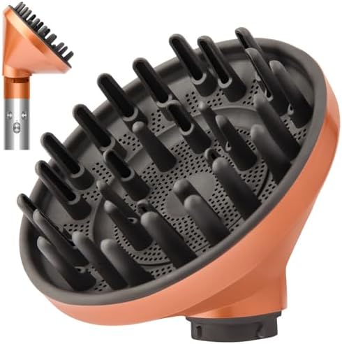 Curl Diffuser Attachment for Dyson Airwrap HS01 HS05 HS08 (Gold) by Dotspun