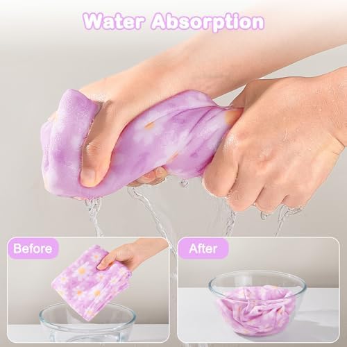 FIOBEE Microfiber Hair Towel Wrap for Kid Girls Rapid Drying Hair Turbans - Image 4