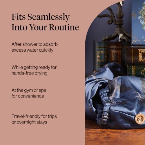 Kitsch x Harry Potter Microfiber Hair Towel Wrap for Women - Ravenclaw - Image 6