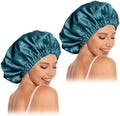Edoneery Satin Bonnet for Sleeping Women, Double Layer Curly Hair Cap by Edoneery