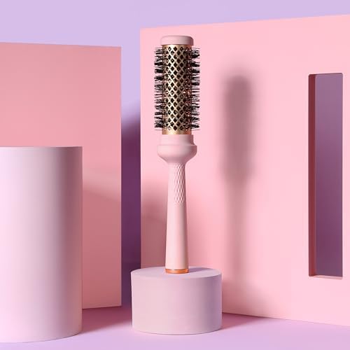 Magic Curling Round Brush (Wavy 1.3 Inch), Non-electronic, Self-Standing Round Quick Styling Brush, Great Blowout, Ceramic Coated/Ionic Thermal Barrel, Blowout Volume, Wave Styler - Image 2
