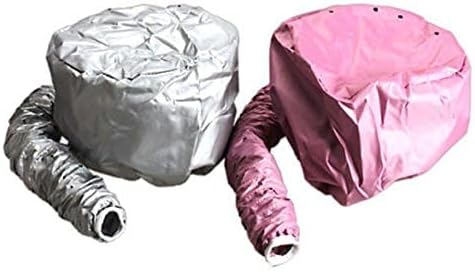 Kingzhuo 2 Pcs Bonnet Hair Dryer Portable Safe Women Hair Dryer Soft Bonnet Hair Dryer Hood Soft Hat Hair Dryer Hat Dryer for Blower (one Sliver Another is Pink) - Image 3