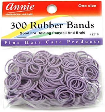 Annie Rubber Bands for Hair, White, 300 Ct, Small Elastic Hair Ties - Image 5