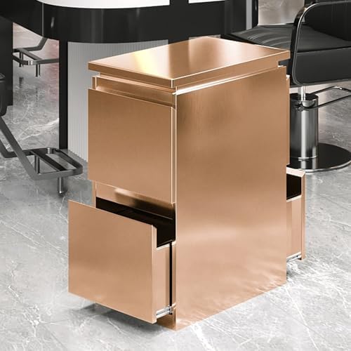 Stainless steel Beauty Salon Storage Cabinet, 3 Drawers Barber Salon Station for Hair Stylist, Barber Salon Station Styling Station Equipment, Barber Shop Beauty Spa Tattoo Tool Storage Cabinet by Unknown