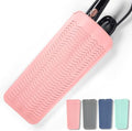 Heat Resistant Silicone Hair Iron Mat, Portable Hot Hair Tools Pad Travel Organizer Pouch for Curling Irons, Flat Irons, Hair Straightener and Hair Styling Tools (Pink) by Unknown