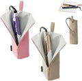 2PCS 2-in-1 Hot Tool Mat & Holder, Heat Resistant Curling Iron Holder, Portable Flat Iron Storage Organizer with Hanging Loop & Accessory Pocket for Bathroom, Vanity, Travel by Unknown