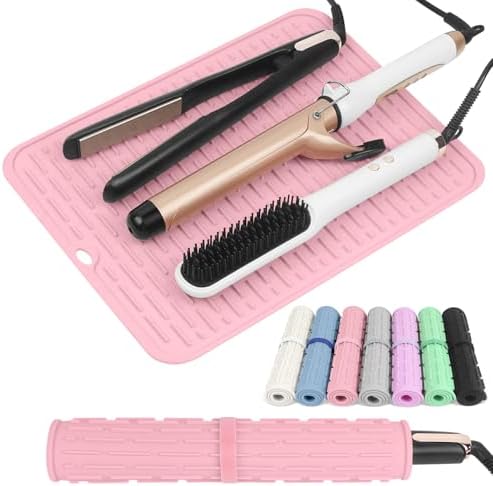 AMIJEAL Oversize Silicone Heat Resistant Mat for Hair Tools(14.2" x 11") by AMIJEAL
