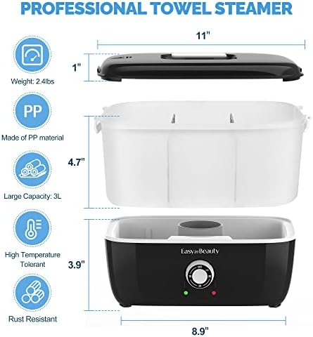 EASYINBEAUTY Hot Towel Warmer for Facials,5L Towel Steamer - Heats 1-5 mins - Image 4