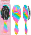 Kids Hair Brush Girls, Toddler Wet Dry Detangling Hair Brush for Curly Thick Hair Pain-Free Comb Girls Kids Women Unicorn Mermaid by OlyPegic