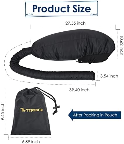 TEPENAR Bonnet Hair Dryer Attachment: Upgraded Extra Large Hooded Hair Dryer Adjustable Soft Blow Dryer Caps - Easy to Use for Natural Curly Textured Hair Care Styling Fast Drying - Image 4