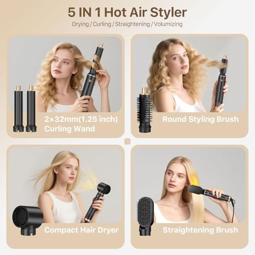 Sendowtek Hot Air Styler Brush Set for Women 5 in 1 800W - Image 2