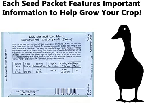 Set of 10 Assorted Vegetable & Herb Seed Packets - Create a Deluxe Garden Heirloom Seeds - 100% Non-GMO (10) - Image 2