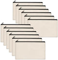 Legigo Blank Canvas Bags Zipper Pouch Makeup Bags Pencil Pouch Bulk by Legigo