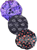 3pcs Silky Design Bonnet with Elastic Soft Band Adjustable Women and Men, Comfortable Satin Fabric (Naru2 Tri) by CrownLimitedSupply
