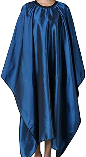 Barber Hair Cutting Cape with Adjustable Neckline 55" x 63" Blue by Iusmnur