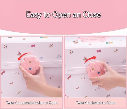 Pulseplay Hair Accessories Organizer with Handle for Girls Pink - Image 4