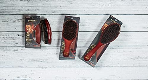 RED by KISS 360 Power Wave X Bow Wow Curved Palm Boar Brush 100% Natural Soft Bristles - Image 6