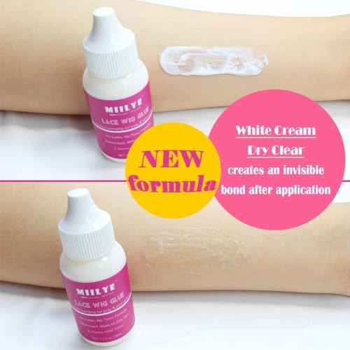 MIILYE Lace Wig Glue 38ml/1.3oz with Wrap Headband-Strong Hold, Waterproof - Image 6