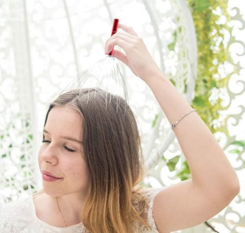 USAGA 36 Fingers Head Massager Scalp Massager Head Scratcher (Red) - Image 3