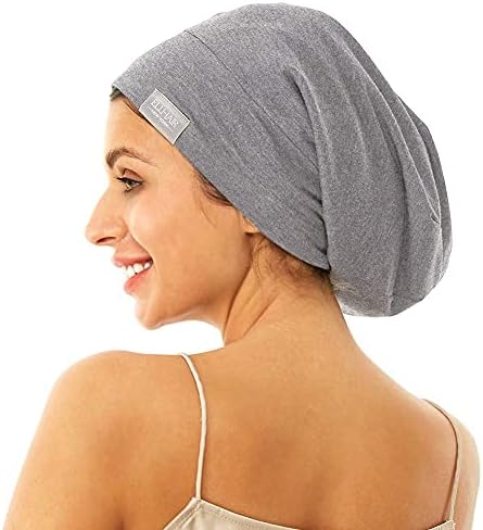 Beanie Sleep Hats Bonnet for Women Girls Curly Frizzy Hair Cover - Image 4