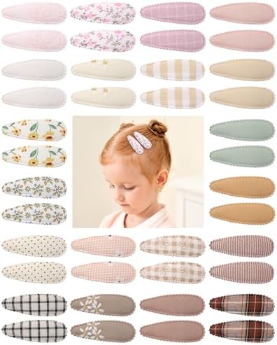 doboi Toddler Hair Clips for Girls Baby Barrettes-40PCS Soft Floral by doboi