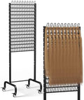 150 Pegs Braiding Hair Rack, Adjustable Hair Separator Stand with Wheels, Hair Extension Holder for Hair Stylists, Braiders, Home, Salon, Beauty School, Black by Tigerden